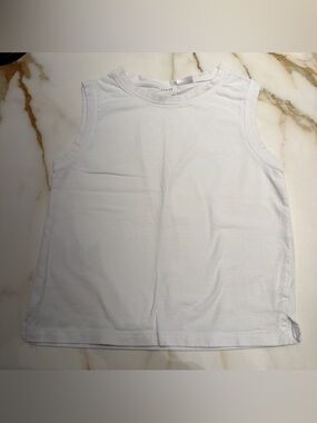 Zara Classic White Kids Sleeveless Tank Top